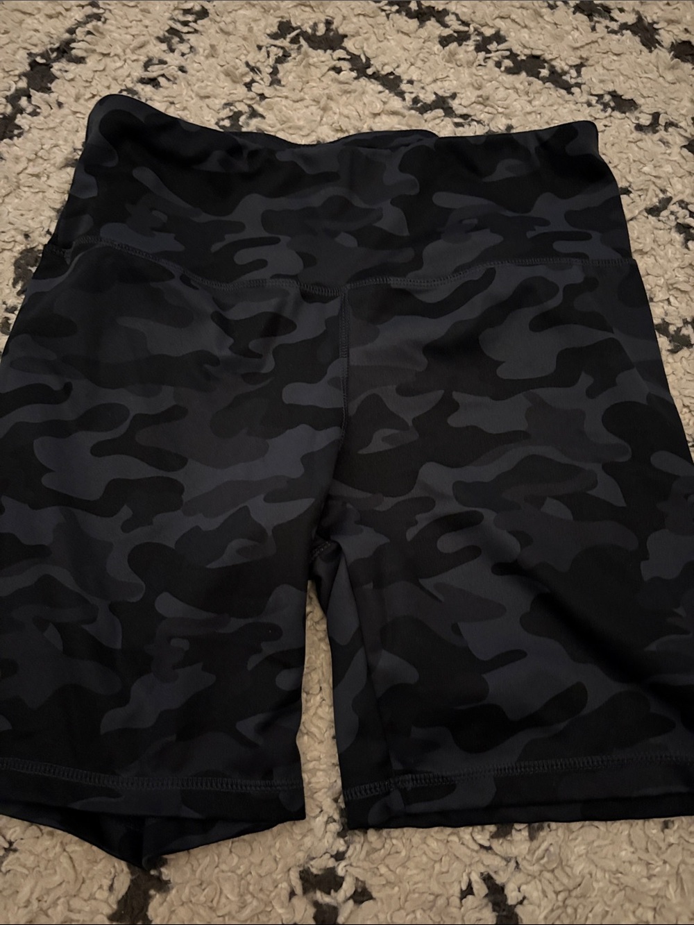 Jockey Black & Charcoal Camo Bike Shorts